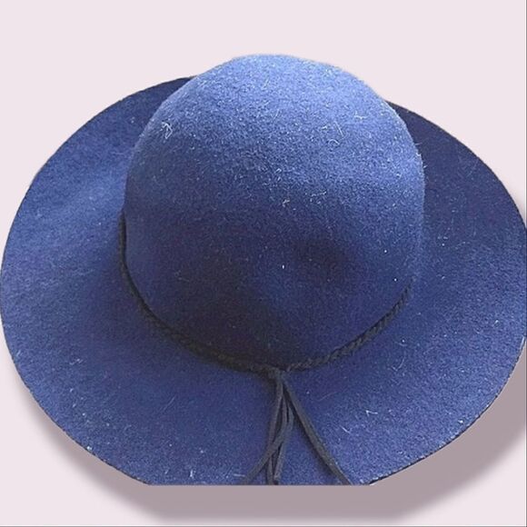 Vintage American Eagle Blue Floppy Wool Hat main image 5